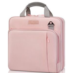 Pink 3 ring binder's with shoulder straps
